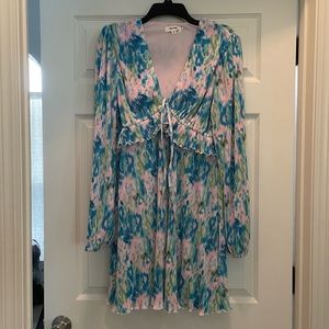 Women’s pink and blue ribbed dress - ASOS - BRAND NEW